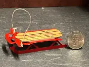 Dollhouse Miniature Christmas Snow Sled 1:12 one inch scale C191 Dollys Gallery