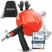 Drain Snake 50 FT with Drill Attachment for Plumbing and Clog Removal