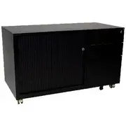 Steelco Trimline Mobile Caddy Right Hand Drawer Black