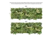 YES4HOMES 3 Artificial Plant Wall Grass Panels Vertical Garden Foliage Tile Fence 50X50 CM