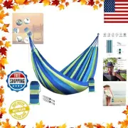 2 Person Double Camping Hammock Chair Bed Outdoor Hanging Swing Sleeping Gear