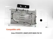 Granzon Full Coverage GPU Block For Zotac RTX3070TI /3060TI/3070 8GD6 PGF OC