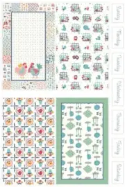 Lori Holt Cook Book Home Décor Kitchen Towel Panel Chicken*HD11773-PANEL*