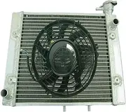 Aluminum Radiator +FAN Compatible For ATV Can-Am CanAm Outlander Max 500 650 800 EFI 06-14(Radiator)