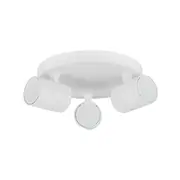 SPOT Interior GU10 Surface Mounted Spot Light 3 Light Round Base Matte White - SPOT-R3W