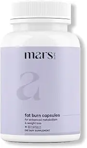 Mars by GHC Fat Burn Capsules: Weight Loss Pills, Formulated with Psyllium Husk, Moringa & Dandelion Root, Supplements for Weight Management & Boosting Metabolism