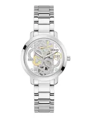 GUESS Women's Silver Quattro G Champ Watch