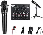 Labymos V8 Live Sound Card Microphone Set 12 Sound Effects o Live Streaming Equipments
