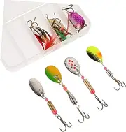 Simulation Fishing Baits Kit 10pcs Spinnerbaits Lures for Freshwater Bass Fishing