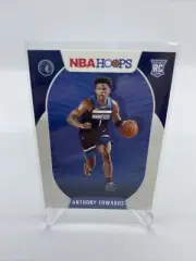 Anthony Edwards NBA HOOPS ROOKIE CARD 2020-21