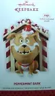 HALLMARK KEEPSAKE CHRISTMAS ORNAMENT PEPPERMINT BARK DOG 2013 NIB