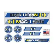 GT - 1987 Mach One - Clear - decal set - Old school bmx