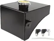 Car Radiator Car Leakage Prevention Aluminum Radiator Coolant Expansion Tank Fit For Nissan S13 S14 S15 All Models 1989-1994 Radiator(Black)
