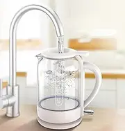 Kettles,1.5L Glass Electric Kettle,1800W Eco Water Kettle with Illuminated Led,Free Cordless Water Boiler with Stainless Steel Inner Lid Bottom,Fast Boil Auto-Off Boil-Dry Protection,practical hopeful