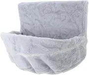 COSMEVIVI Cozy Kitten Sack Cat Bed for Indoor Cats Hanging Hammock with Plush Lining for Warmth Grey