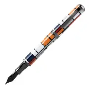 : Monteverde Regatta Mondrian Fountain Pen in Composition Set - Omniflex Nib NEW