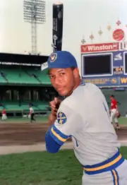 Gary Sheffield Of The Milwaukee Brewers 1988 2 Old Baseball Photo