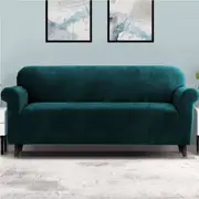 4 Seater Artiss Sofa Cover Couch Covers Velvet Agate Green