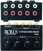 Rolls - MX42 - 4-Channel Passive Mini Stereo Mixer