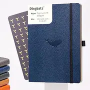 Dingbats* Wildlife Soft Cover A5+ Blue Whale Notebook - Dotted