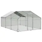 Pawz Chicken Coop Cage Large Walk in Hen Run Rabbit Hutch Ferret House Cover 6m