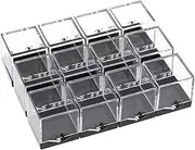 ULTECHNOVO Clear Acrylic Square Cube Small Acrylic Box with Lid Decorative Storage Boxes Jewelry Display Box Mini Clear Container for Home Pill & Tiny Jewelry