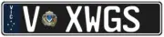 Ford Falcon XW GS Custom VIC Prestige Number Plates - V-XWGS - 520mm x 112mm