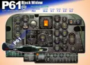 P61 BLACK WIDOW COCKPIT instrument panel CDkit