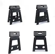 Tango Plastic Folding Stool, Black, 39 cm