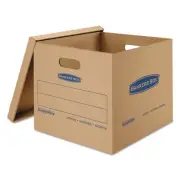 Bankers Box SmoothMove Classic Medium Moving Boxes 18l x 15w x 14h Kraft/Blue