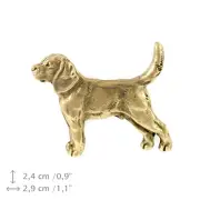 Beagle (body), gold covered pin, high qauality Art Dog AU