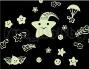 Glow Stickers Shining Star Glow In The Dark Stickers Cute Shining Star
