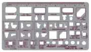 Lavatory Planning Template, 1/4 Inch Scale (1190I)