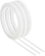 uxcell 3 Pack Whiteboard Tape, 7mm 1/4" Width Art Tape Dry Erase Board Pinstripe Thin Tape for Graphic Chart Grid Drafting Electrical Marking, White
