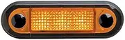 Hella LED 24V DC Narrow Rim Amber Light Rectangular Courtesy Lamp