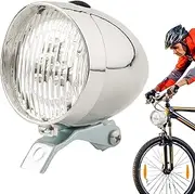 Rechargeable Bike Light - 3 LED Bike Lights and Rear Light Combo High Lumen Visibility Waterproof Retro Design, USB Rechargeable and Rear Bicycle for Travelling