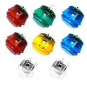8 Pcs Arcade LED Push Buttons Game DIY Kit Clear Replace for OBSF OBSC OBSN +5V
