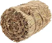 POPETPOP Small Decorative Straw Haystack Stool Rustic Decor for Weddings DIY and Autumn Garden Atmosphere Durable Natural Appearance Compact Space