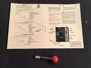 ATARI Millipede Upright Backdoor Sheet New Atari Part ST-217 1st Printing