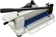 (R) Heavy Duty Guillotine Paper Cutter 400 Sheet Capacity | Solid Steel Construction (A4-12'' Paper Cutter)