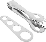 Spaghetti Tongs Pasta Server Stainless Steel Pasta Spoon Spaghetti Measuring Tool Utensil for Pasta Preparation Serving Accurate Portion Control