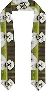 [EdWal] cute Bichon Frise Dog print Graduation Stole and Sash Class for Unisex Adult Honor Stole Honor Stole of 2025