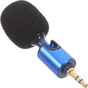 ibasenice Mini Wheat Tiny Microphone for Camera Live Streaming Home Recording Noise Reduction Audio