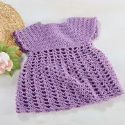 Herrschners® Lavender Lace Dress Crochet Kit