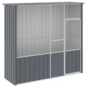vidaXL Bird Cage Bird House Aviary Budgie Cage Anthracite Galvanised Steel