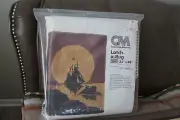 VTG Latch A Rug Design CANVAS CM Columbia Minerva 33"x44"-sails in the sunset-NW
