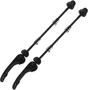 Abaodam Mountain Quick Release Bike Skewer Metal Springs Locking Cycling Wheel Parts Black