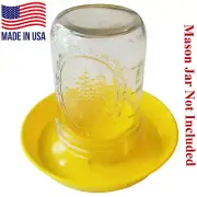 Bulk Yellow Chick Waterer 100pcs Poultry Pheasant Quail - Mason Jar NOT Included