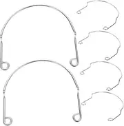 Milisten Billiards Net Bag Holder Pool Table Pockets Fixator 6pcs Metal Corner Replacement Snooker Accessory