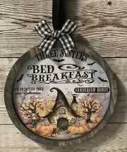 Sanderson Sisters Themed Bed And Breakfast Halloween Ornament 4” Round